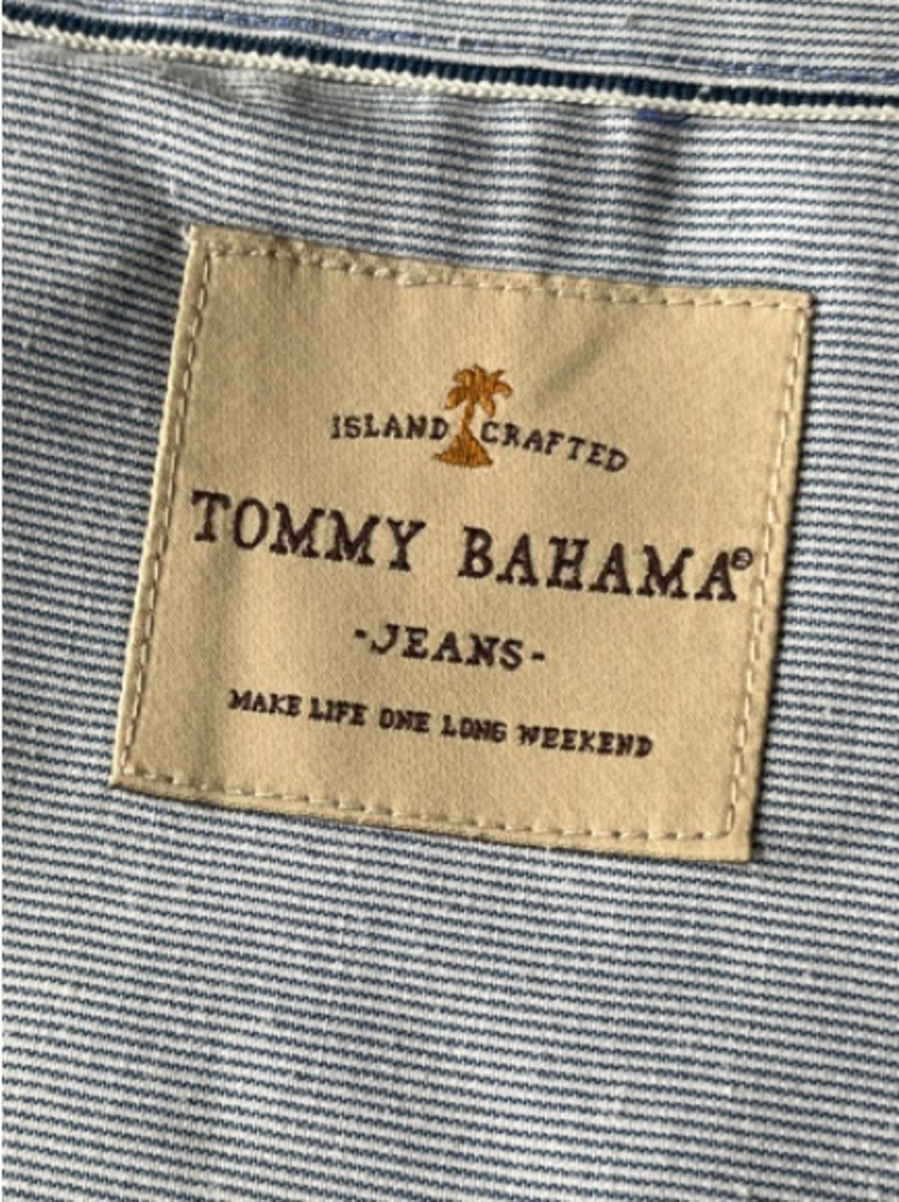 Tommy Bahama Light Blue Purple Gingham Shirt - Size L - Picture 2 of 6